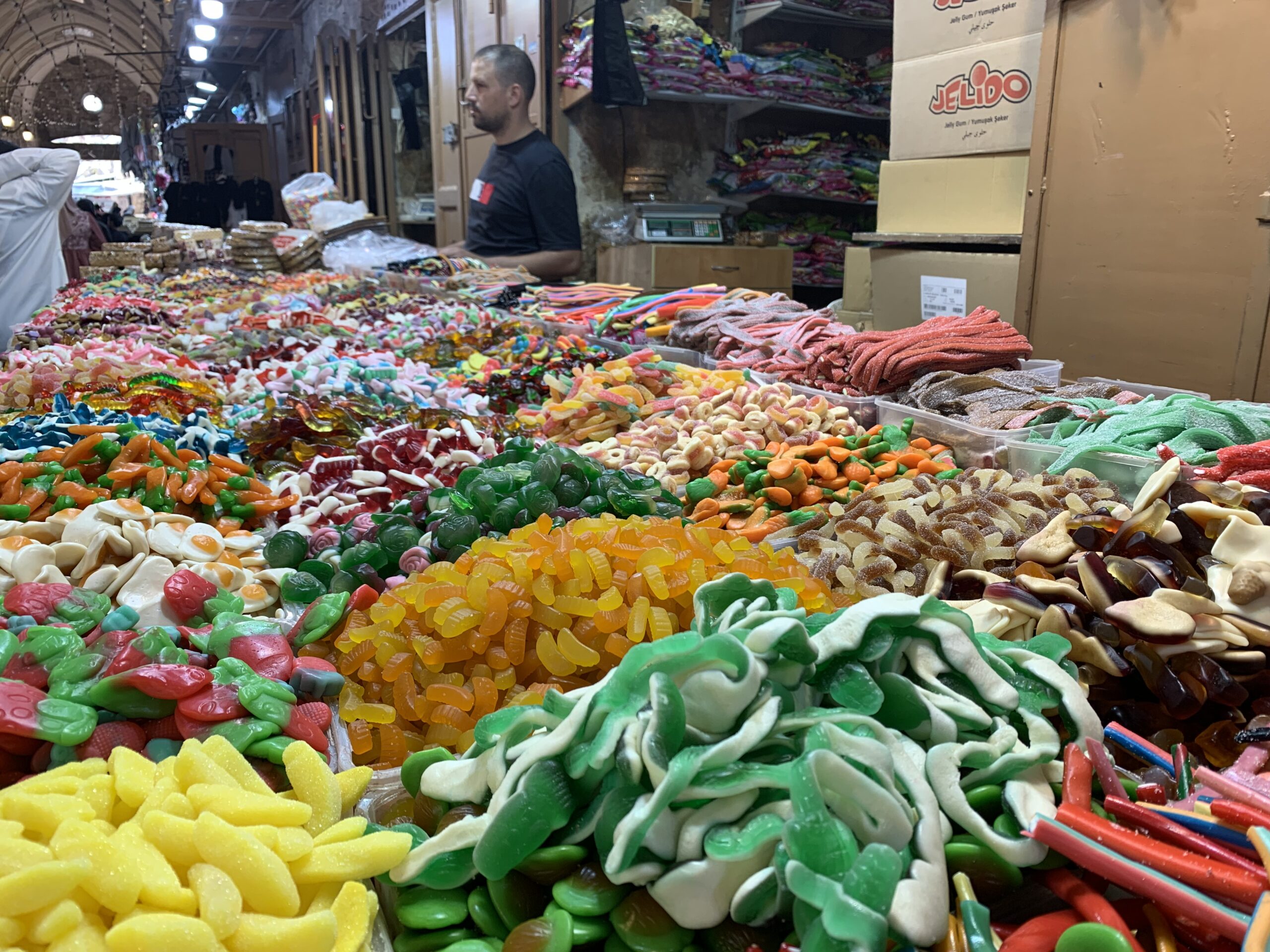 Mercado en la parte antigua de Jerusalén